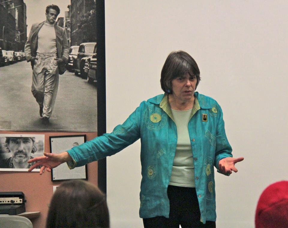 Ira ZuckermanMary Beth Tinker, now a Nurse, speaks to students about her black armband protest which led to the famous 1969 Supreme Court decision.