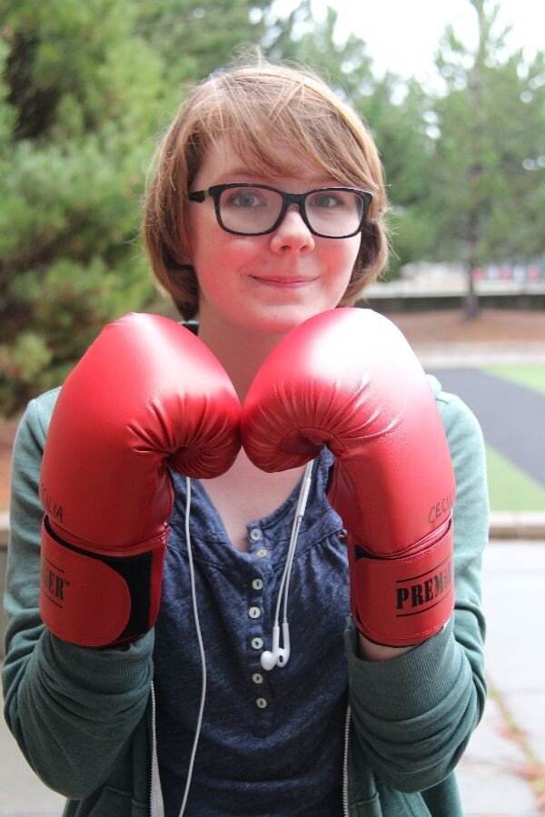 Madison EbbettSophomore Cecilia O'Rollins began kickboxing because she was looking to play an uncommon sport.