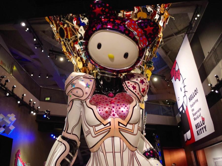 Christine McManigalOne of the many contemporary art pieces highlighted at the Experience Music Project's (EMP) Hello Kitty exhibit where the EMP deviates from focusing on the traditional or vintage art of Hello Kitty.