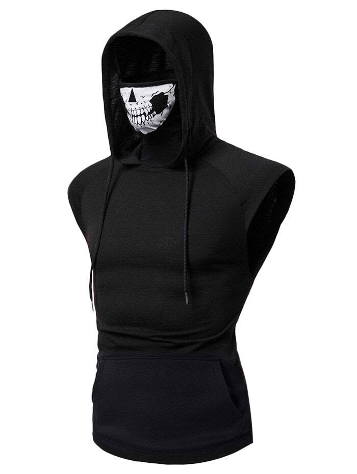 The “Mask Skull Hooded Pullover Vest,” being sold on the Dresslily site
