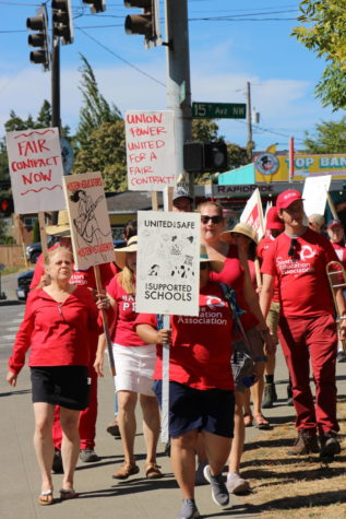 Ballard staff participate in recent SEA strike in hopes of improved multilingual and special education resources and improved staff wages.