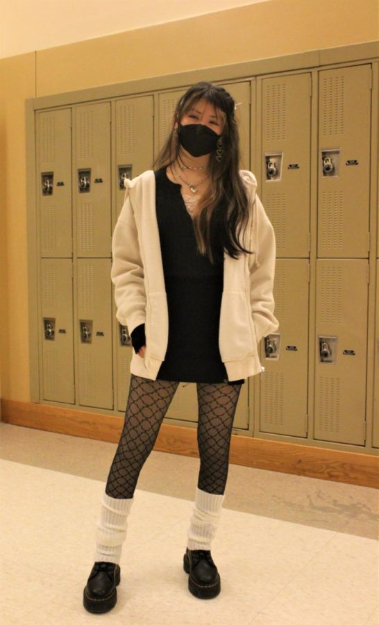 Junior Ella Delaneys style is influenced by Korean street style, along with her hobby  of thrifting.