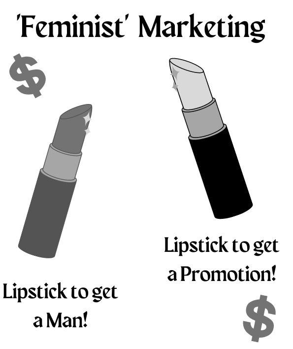In recent years, marketing directed at women has taken on a more feminist and empowering facade, however it is nothing more than a simple facade, an adaptation to modern womens desires with the same capitalist agenda. 