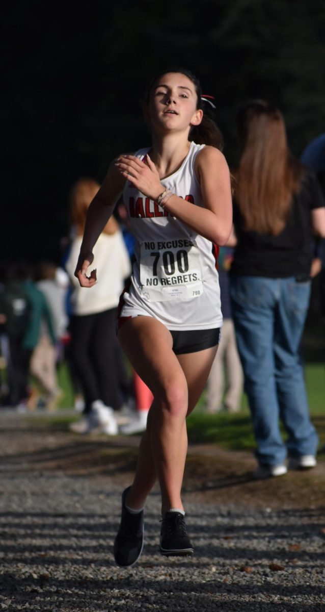 Sophomore Cassidy Armstrong broke the school record 5,000-meter cross country record by one minute.
