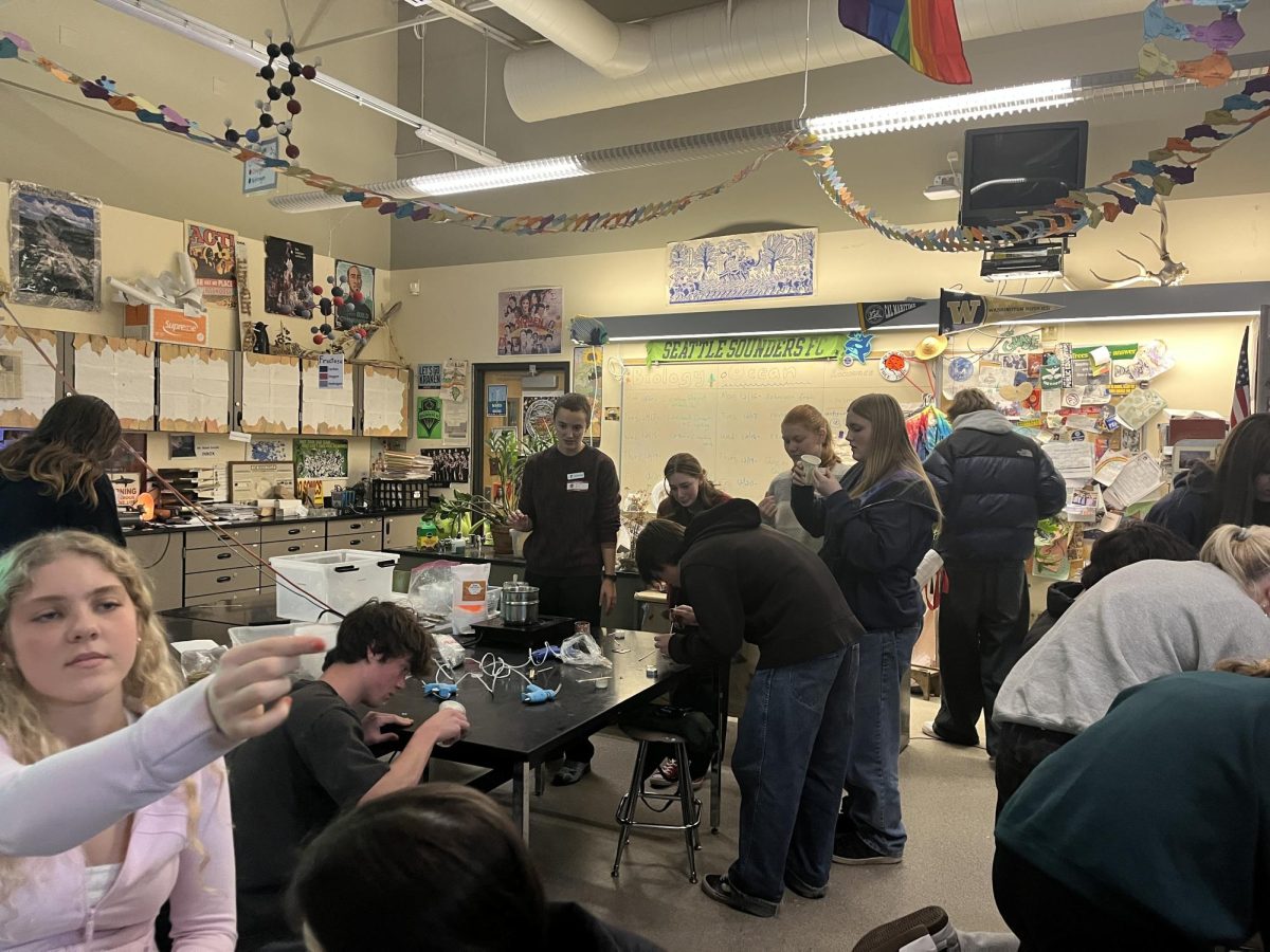 Howsmon shared that there is still a role that every student can play in slowing down the
detrimental effects of climate change. The Earth Service Corps Club meets weekly to learn about
the Seattle environment and participate in eco-friendly activities.